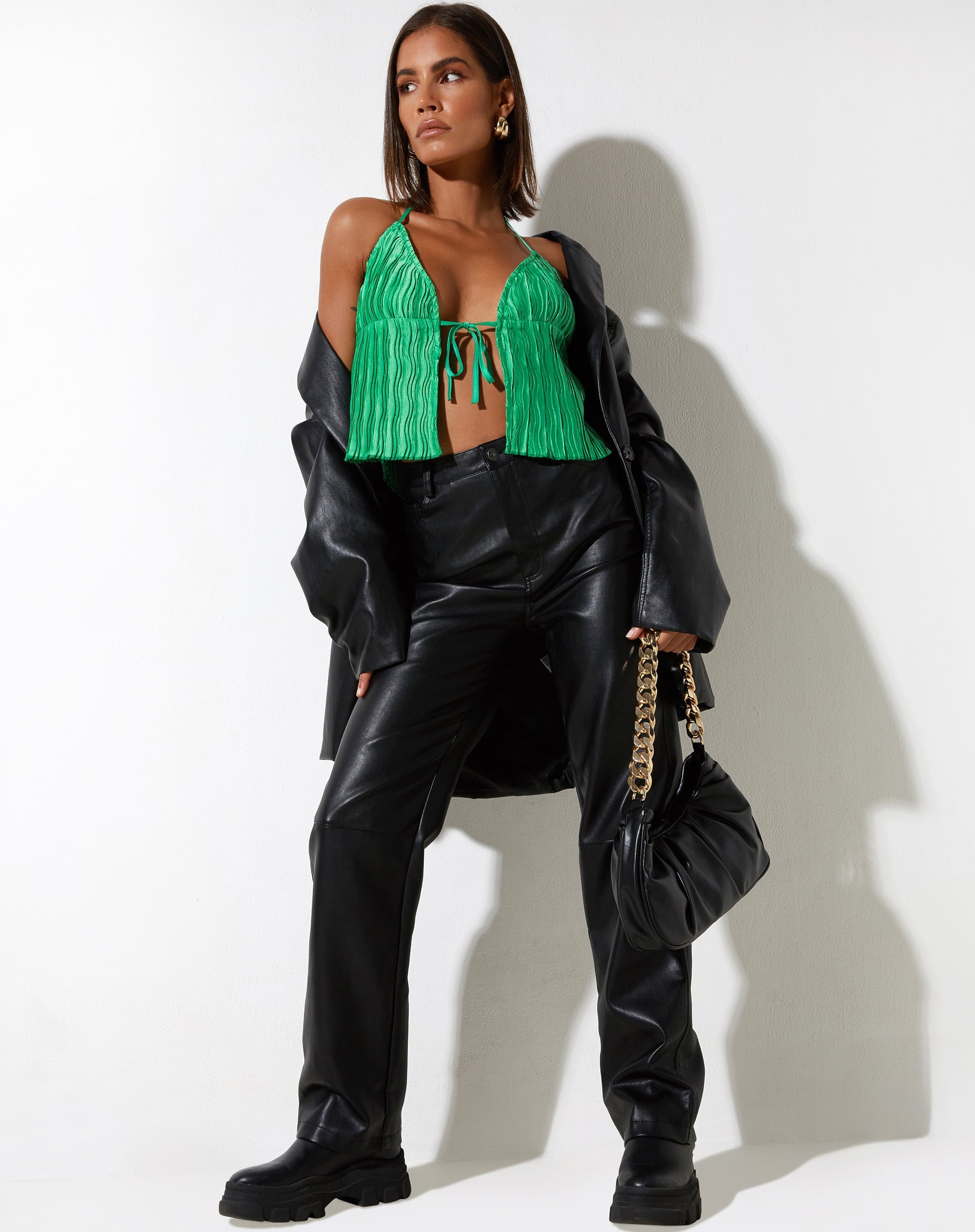 imagen de Dama Cami Top en Crinkle Green