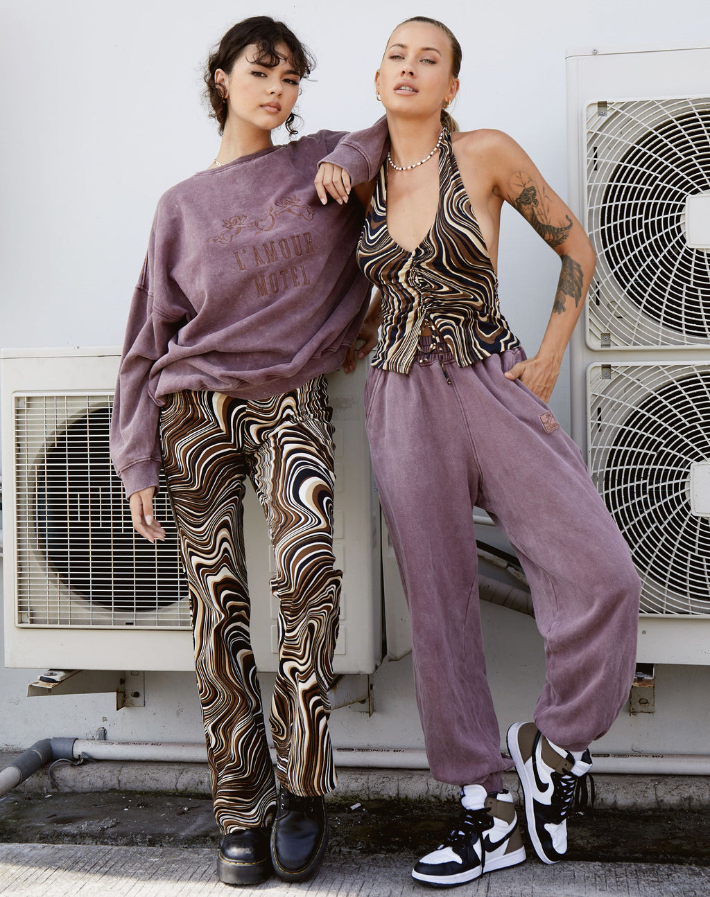 Roider Jogger en marrón lavado L'Amour Motel Label Embro