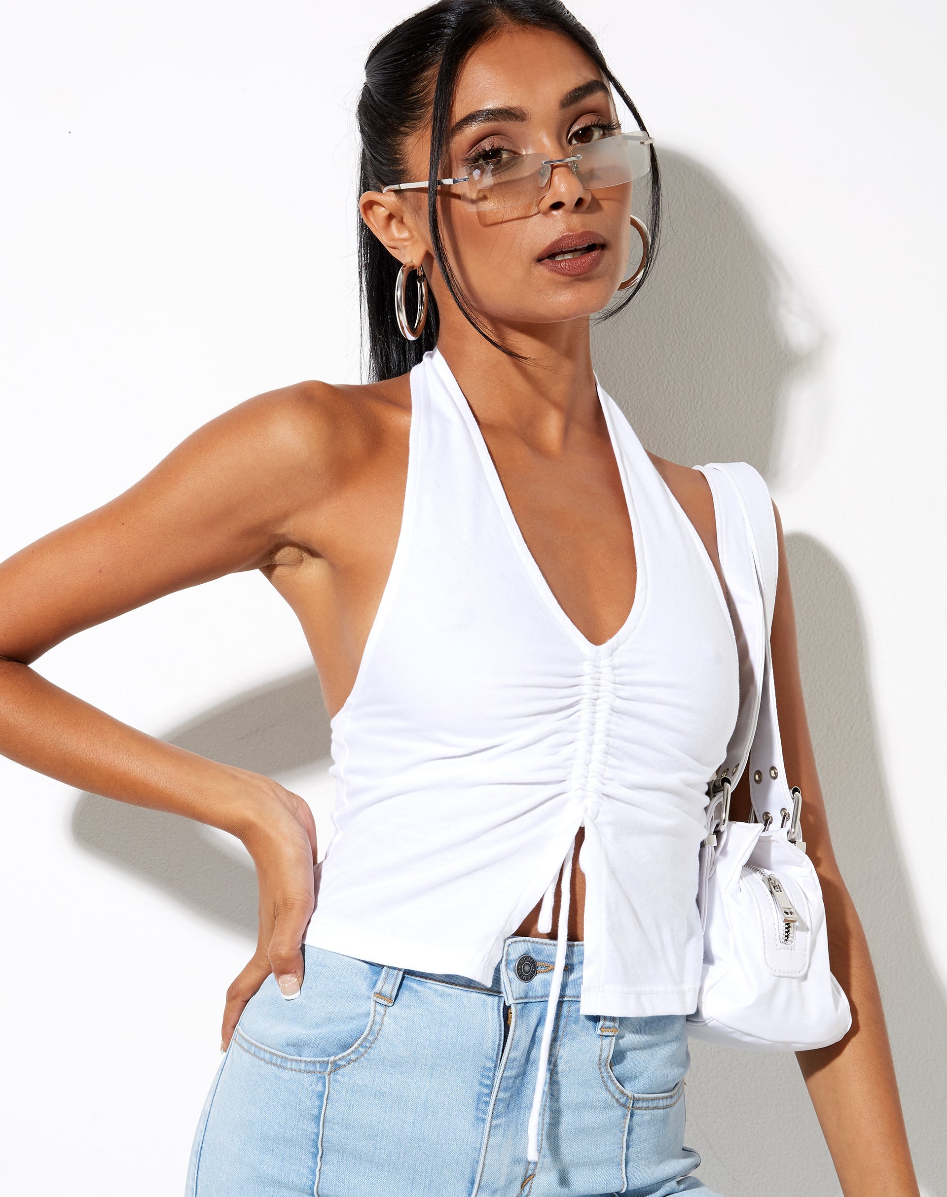 Imagen de Dapa Crop Top en blanco