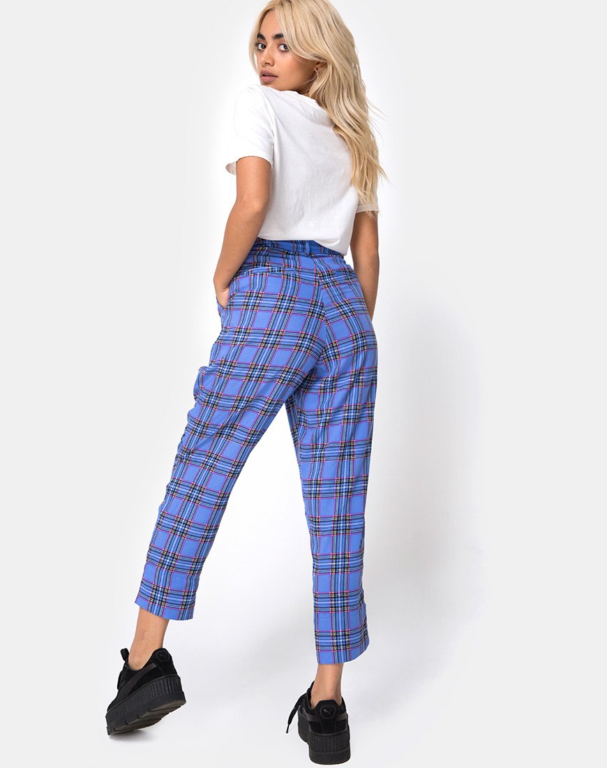 Imagen de Dastan Pantalones en 90s Check Azul Rosa