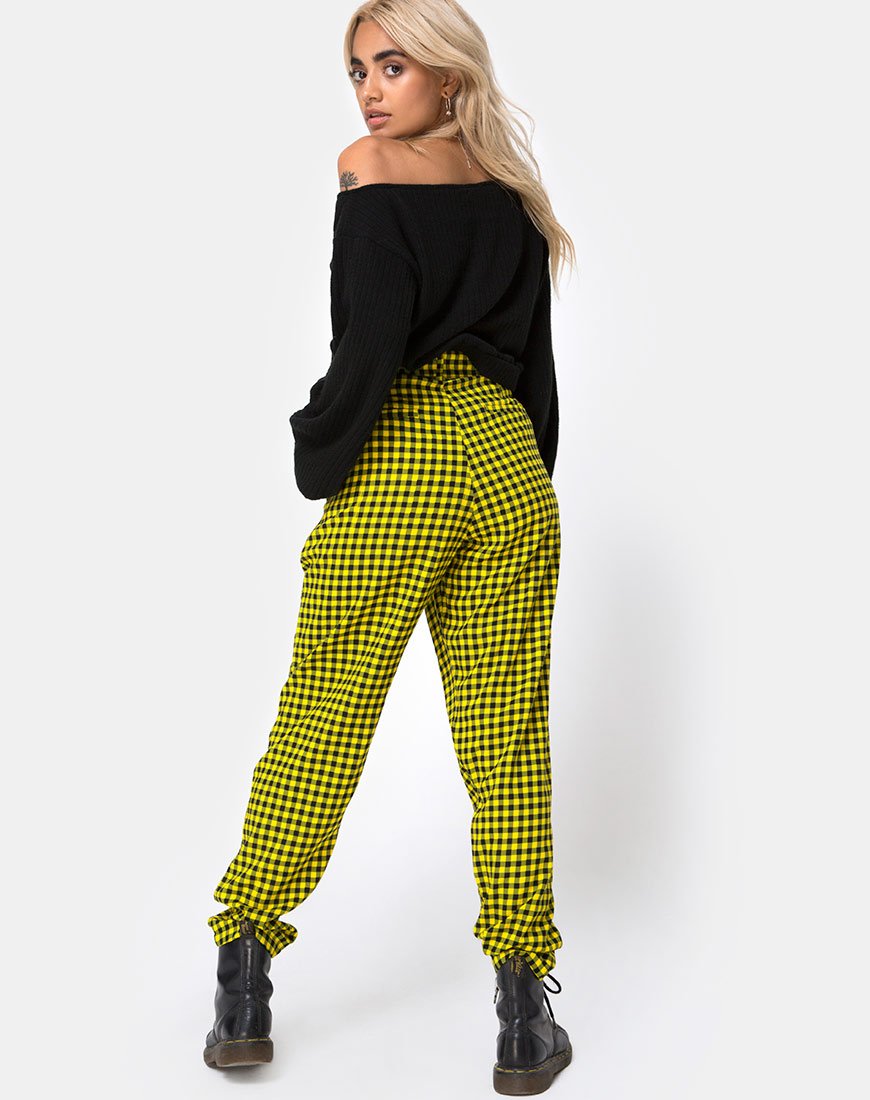 Imagen de Dastan Pantalones en Gingham Medio Amarillo