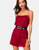 Imagen de Datista Slip Dress in Satin Cheetah Frambuesa