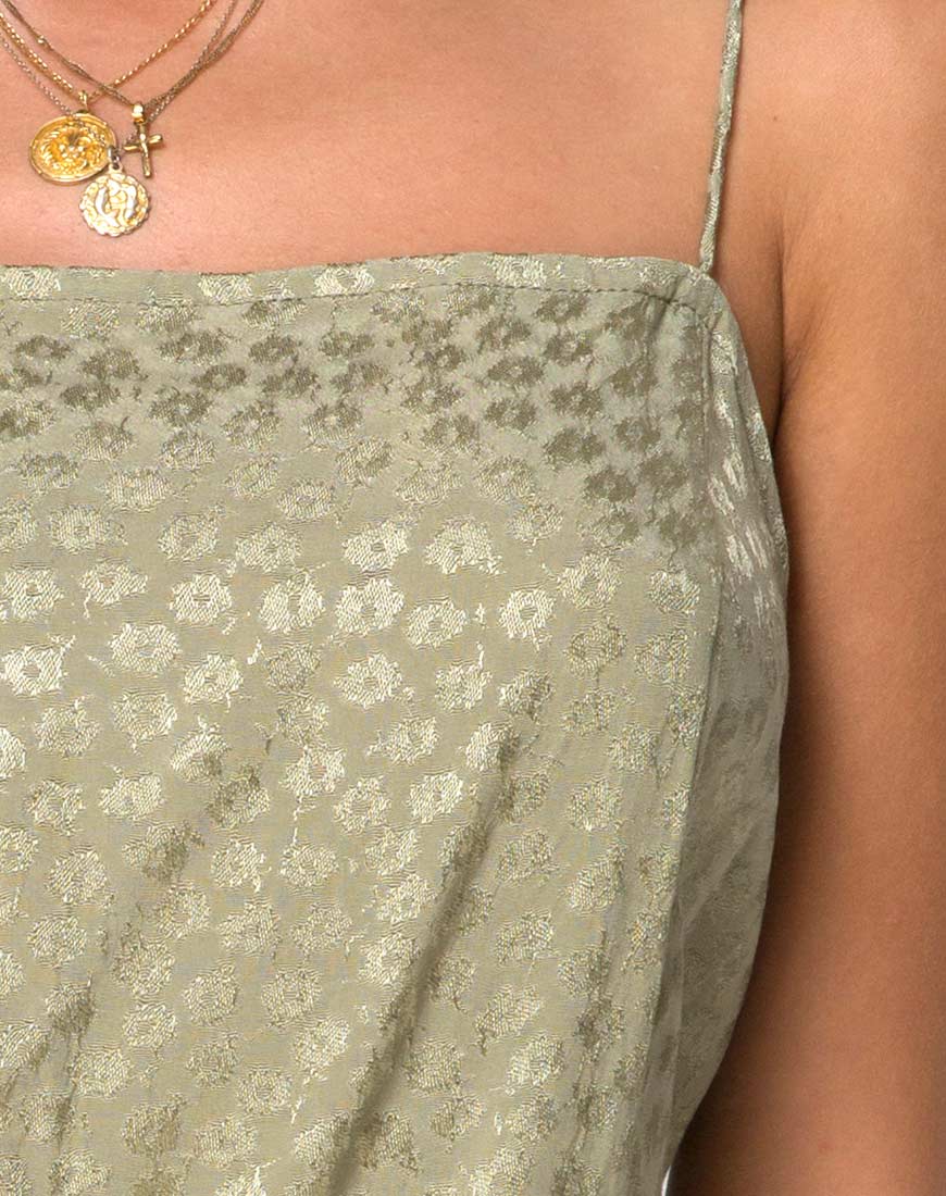 Imagen de Datista Slip Dress in Satin Ditsy Rose Sage