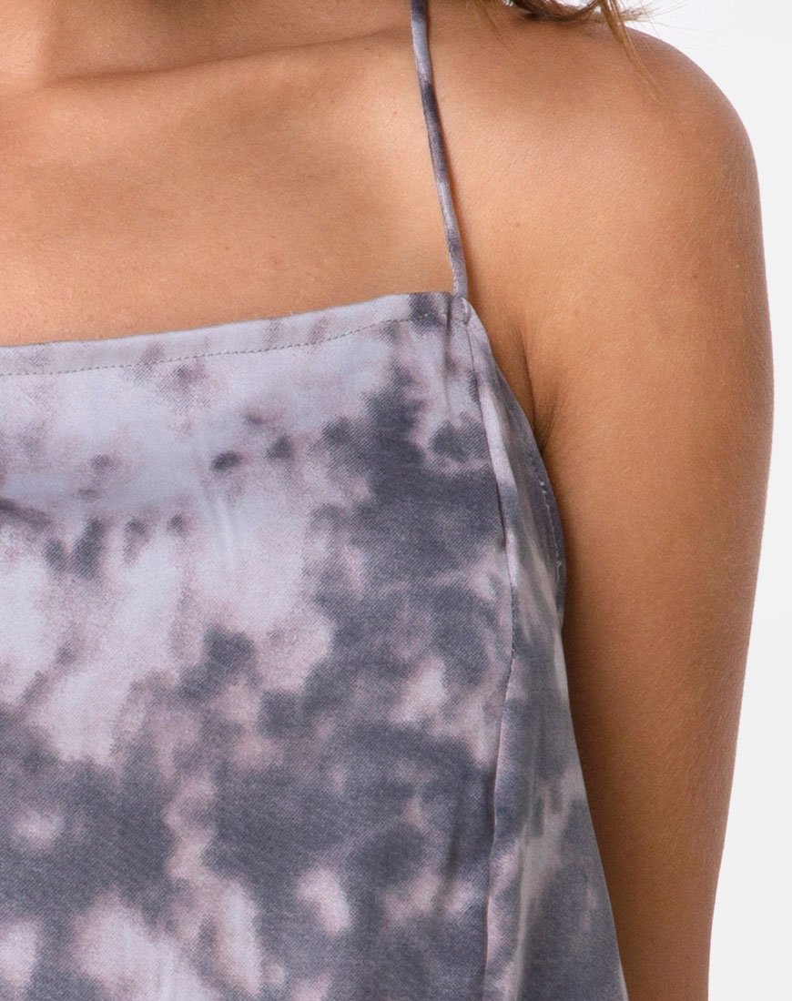 Imagen de Datista Dress in Bleached Tie Dye Grey