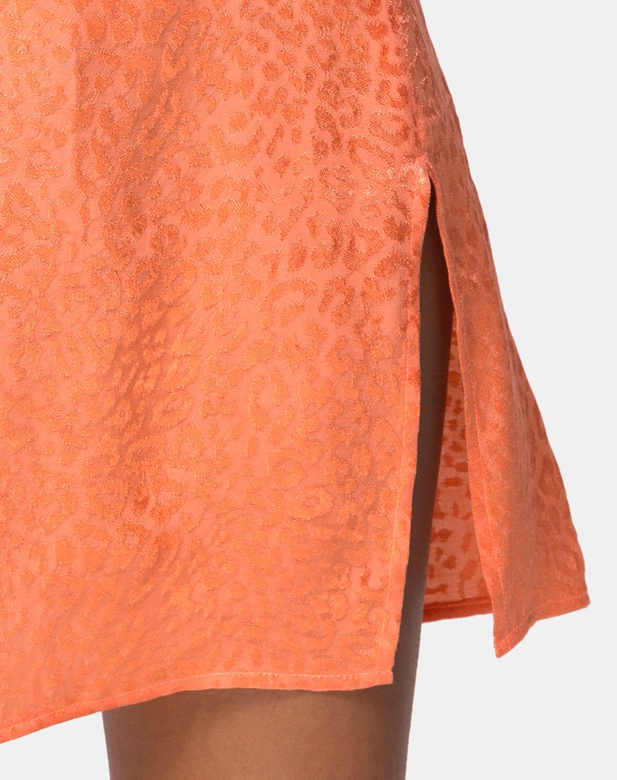 Imagen de Datista Slip Dress en Satén Chita Coral
