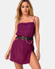 Imagen de Datista Slip Dress in Satin Cheetah Grape