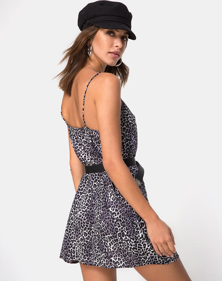 Imagen de Datista Slip Dress in Rar Leopard Grey