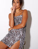 Imagen de Datista Slip Dress in Zebra Vertical