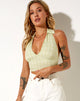 Imagen de Datri Crop Top en cuadros salvia