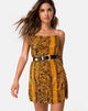 Imagen de Datista Slip Dress en Serpiente Mostaza
