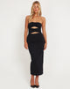 Imagen de Dayuna Bandeau Midi Dress in Black