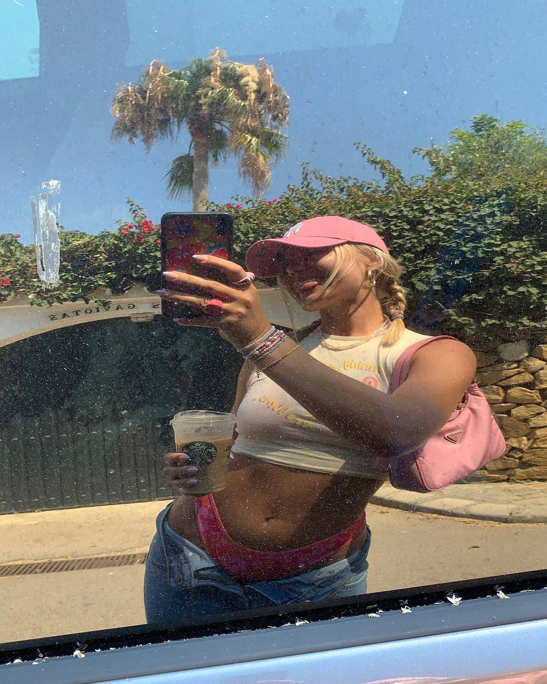 Imagen de Motel X Barbara Kristoffersen Gimon Crop Top in Buttercream Running Away