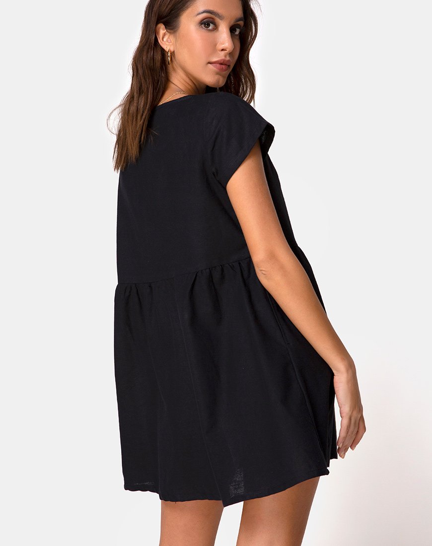 Imagen de Deira Babydoll Dress in Black