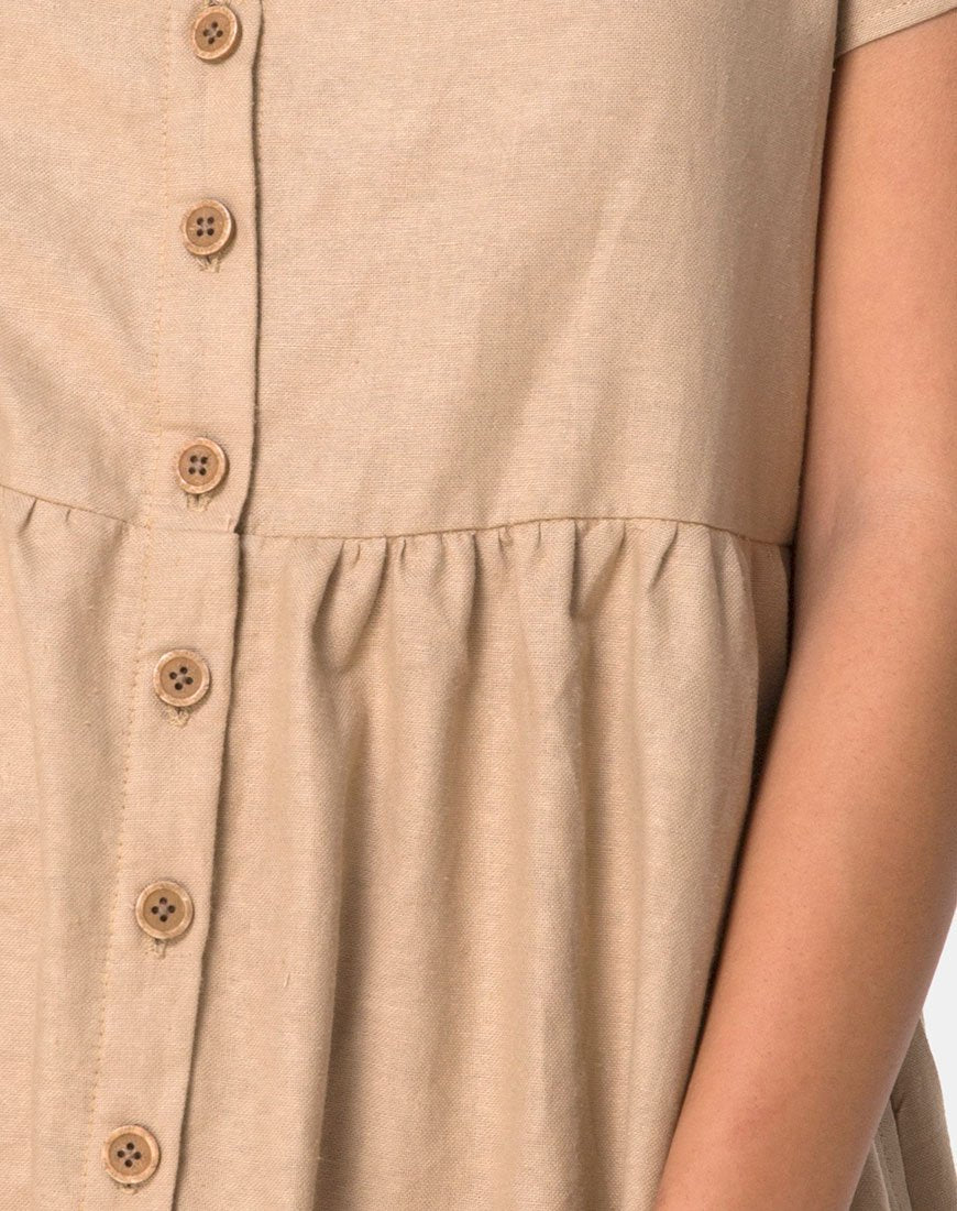 Imagen de Deira Babydoll Dress in Stone