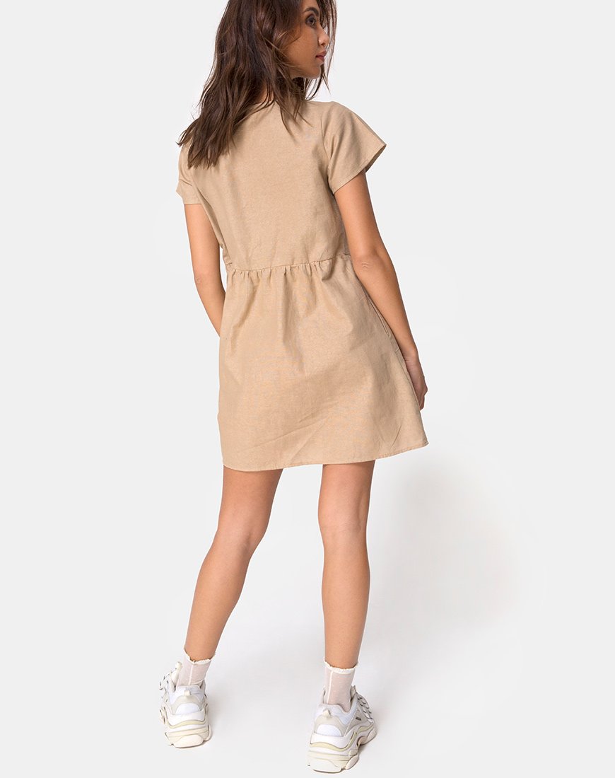 Imagen de Deira Babydoll Dress in Stone
