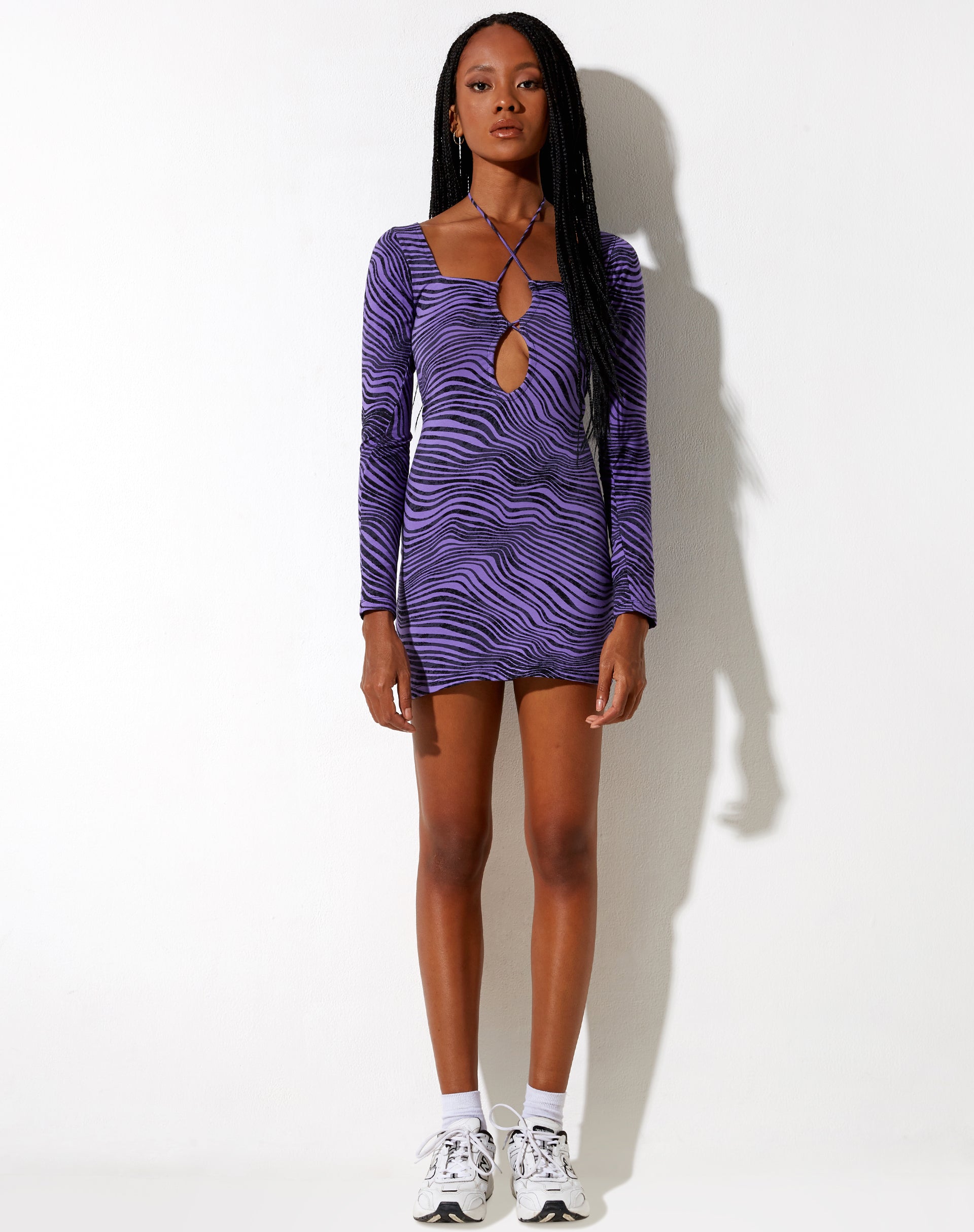 Imagen de Delray Bodycon Dress in Desert Terrain Purple