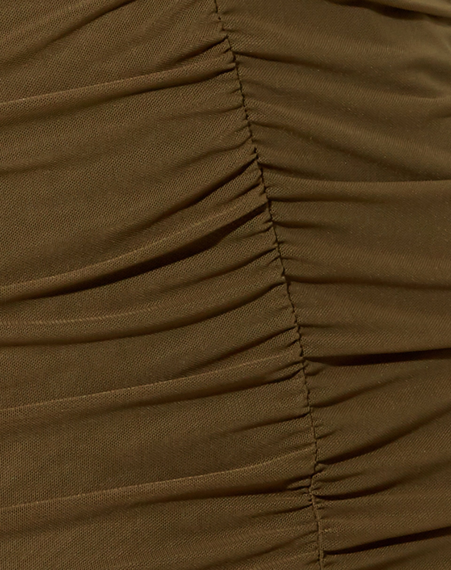 Imagen de Denila Bodycon Dress in Mesh Khaki Green