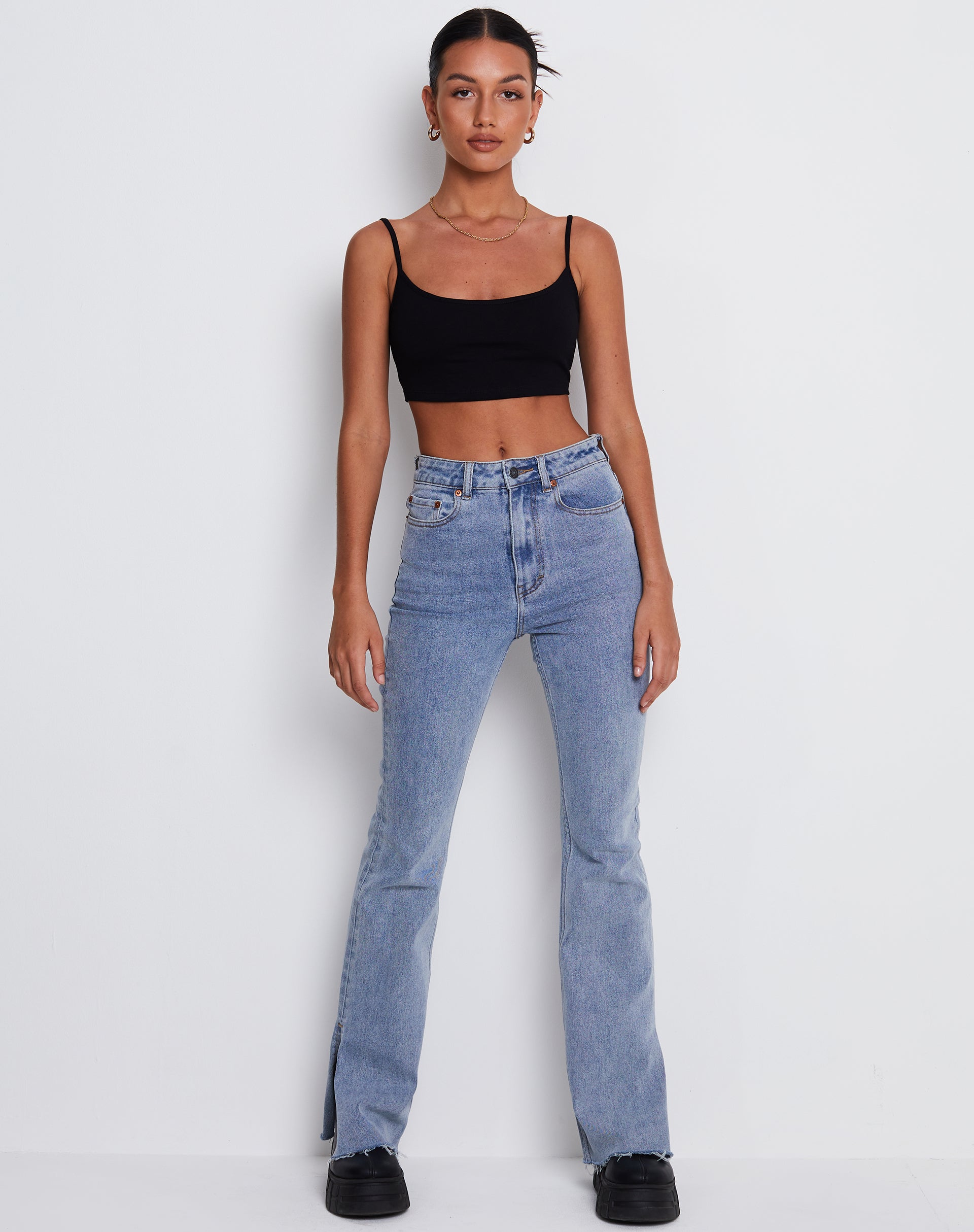 Imagen de Keenan Crop Top en Lycra Negro