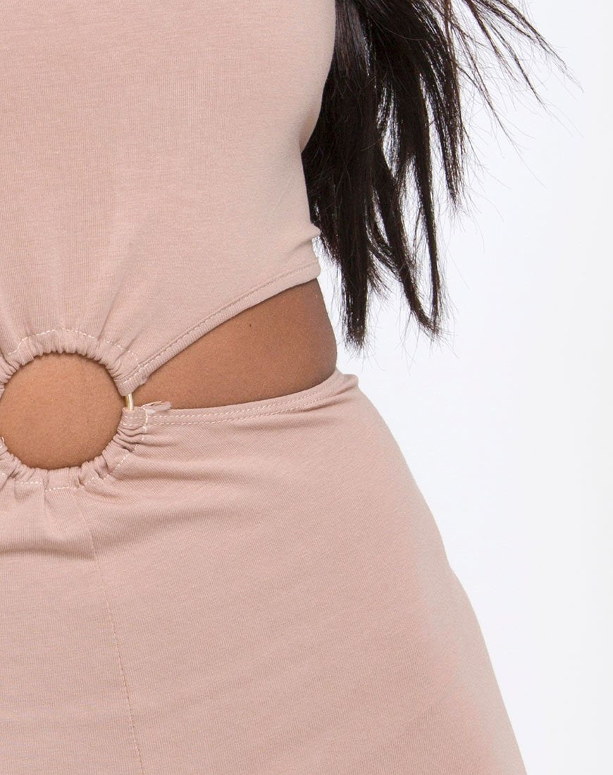 Imagen de Dequa Cutout Unitard en Jersey Tan