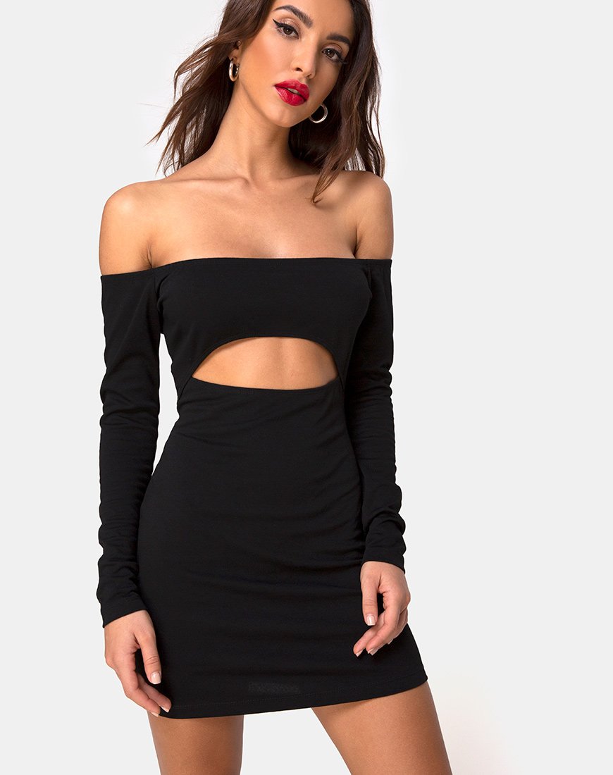 Imagen del vestido Derah en negro