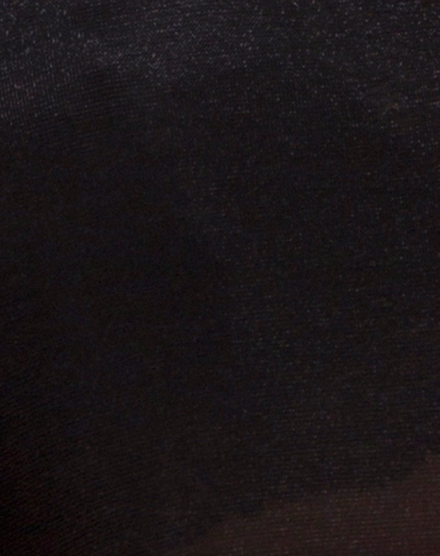 Imagen de Devile Unitard en malla transparente Negro
