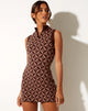 Imagen de Vestido Dewei en Geo Knit Marrón Café