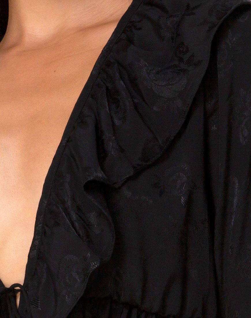 Imagen de Diar Top en rosa satinado Negro