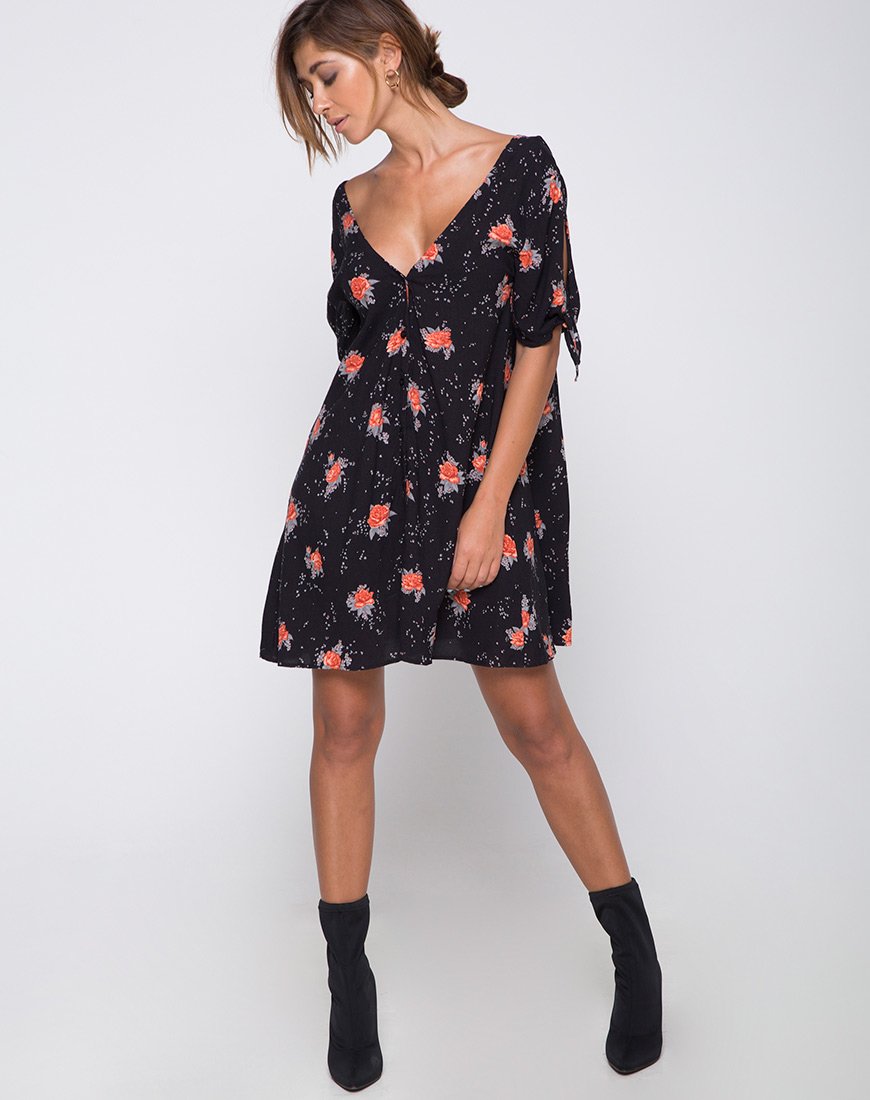 Imagen de Dinda Swing Dress in Midnight Rose