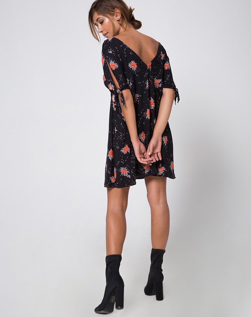 Imagen de Dinda Swing Dress in Midnight Rose