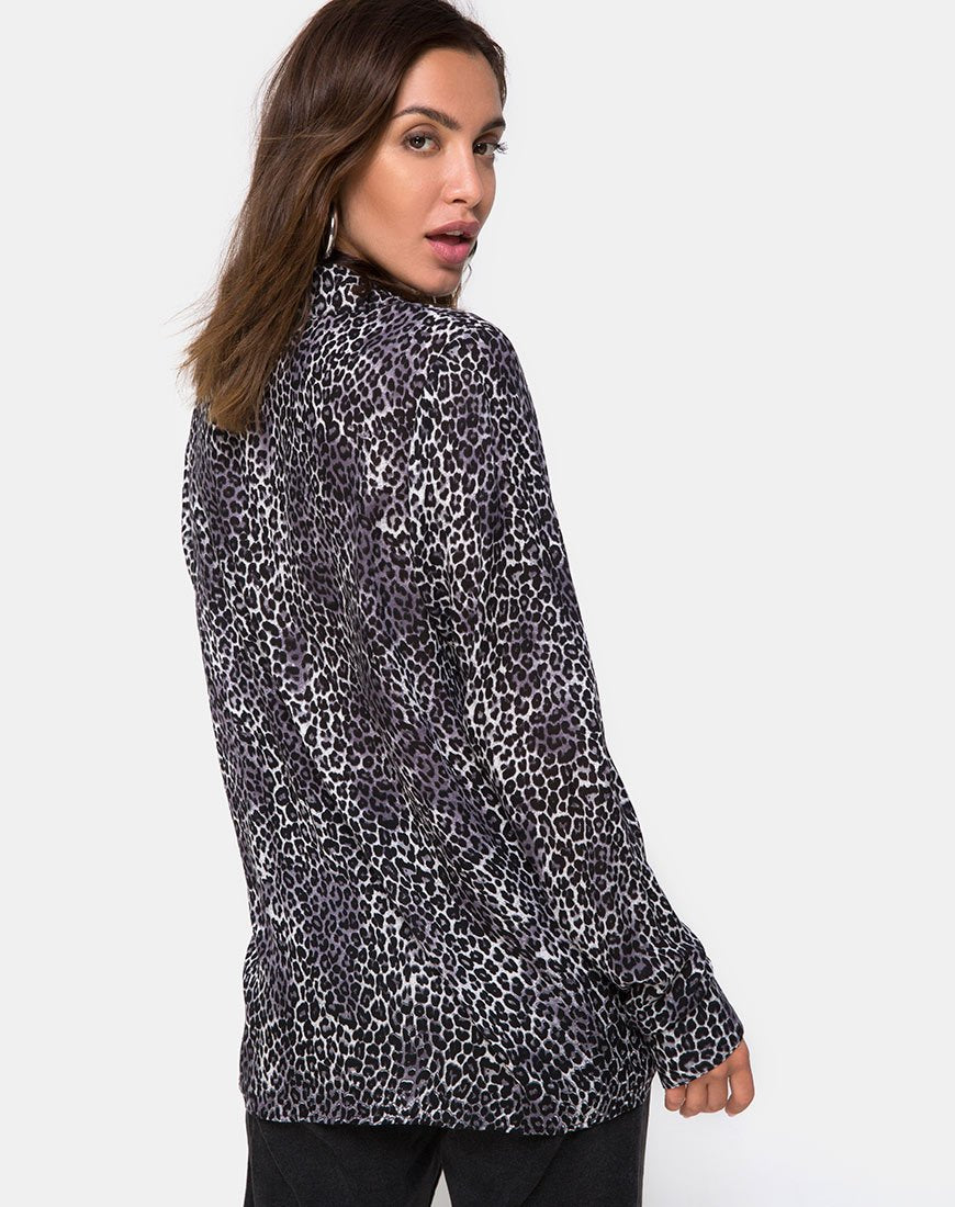 Imagen de Camisa Disam en Rar Leopard Gris