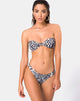 Imagen del sujetador de bikini Dita en dálmata