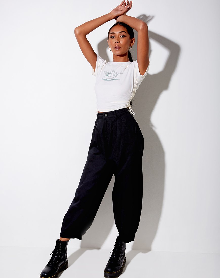 Imagen de Doga Crop Top en Marfil Angelo Washed Out