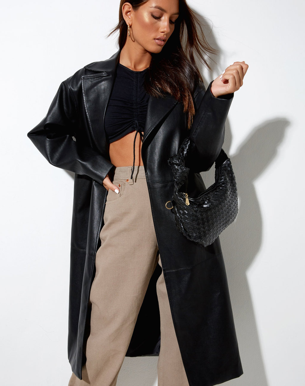 Bolso de hombro Dolton en negro