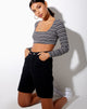 Imagen de Adea Crop Top en Negro Gris y Blanco