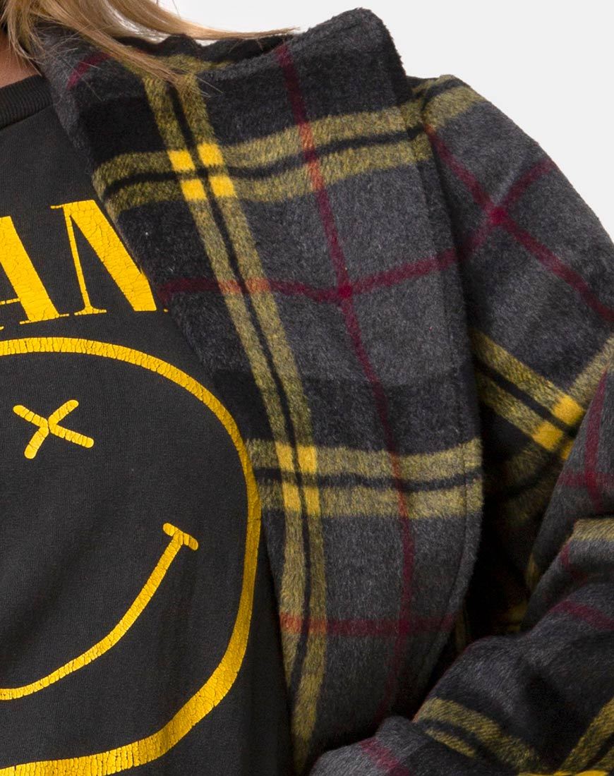 Imagen de Dusty Coat en Check Yellow Brown