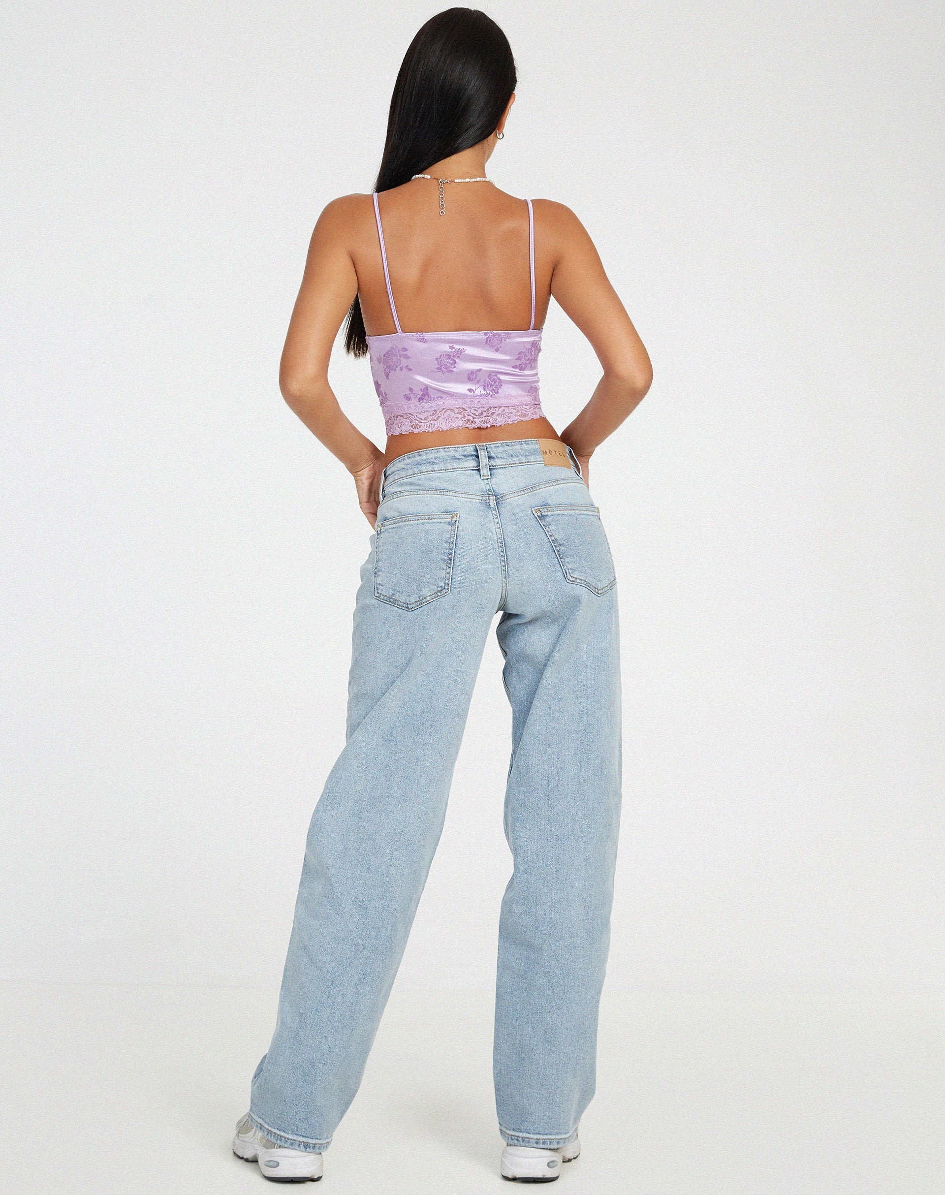 imagen de Dyrana Crop Top en Rosa Flock Lila