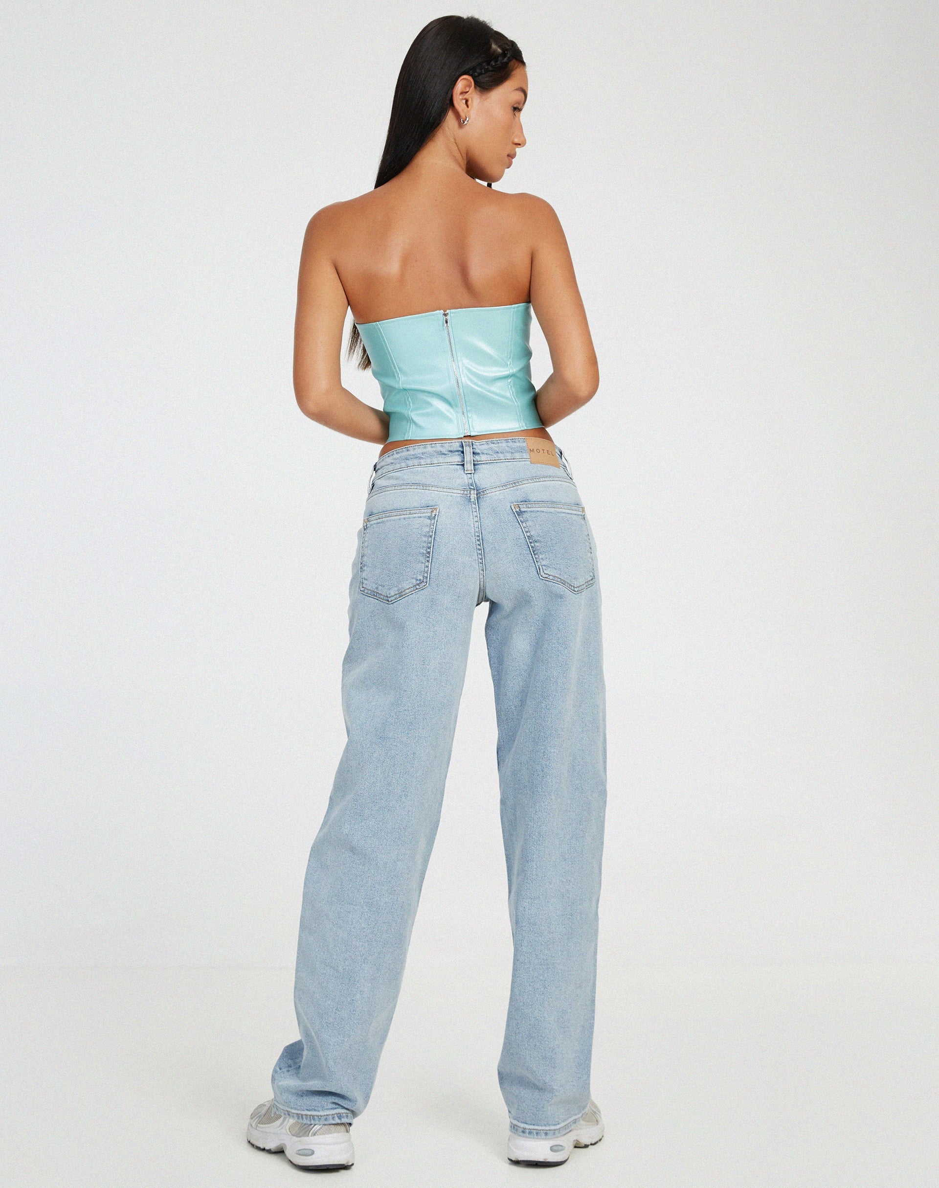 imagen de Dena Corset Top en PU Sky Blue