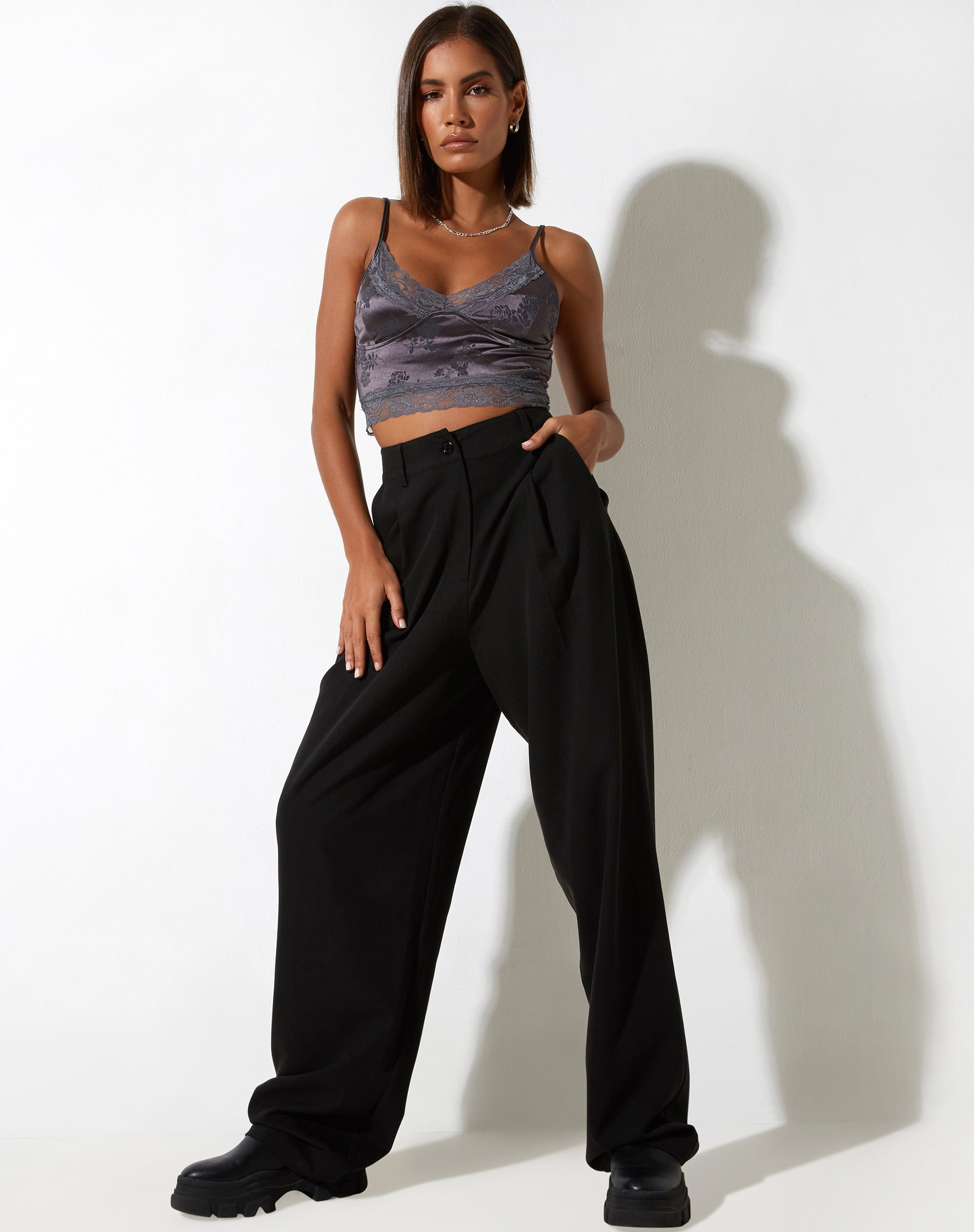 imagen de Dyrana Crop Top en Rose Flock Choco