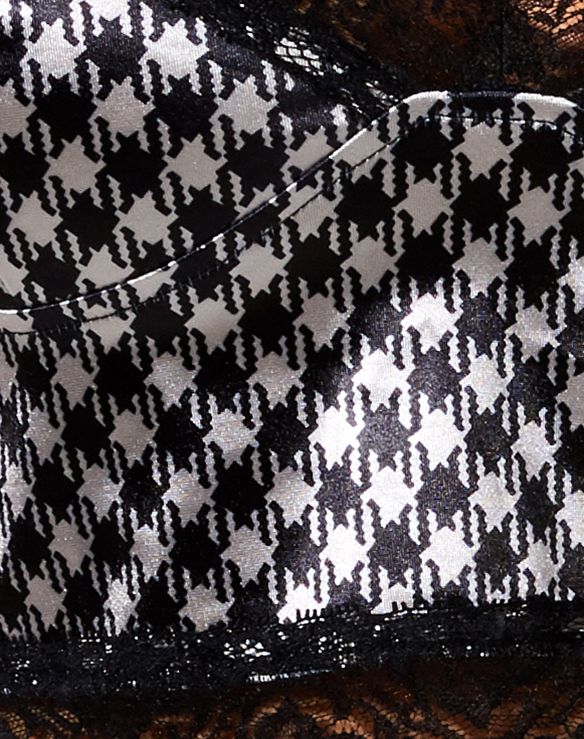Imagen de Dyrana Crop Top en diagonal Dogtooth