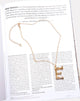 Imagen de Collar en Oro Letra E