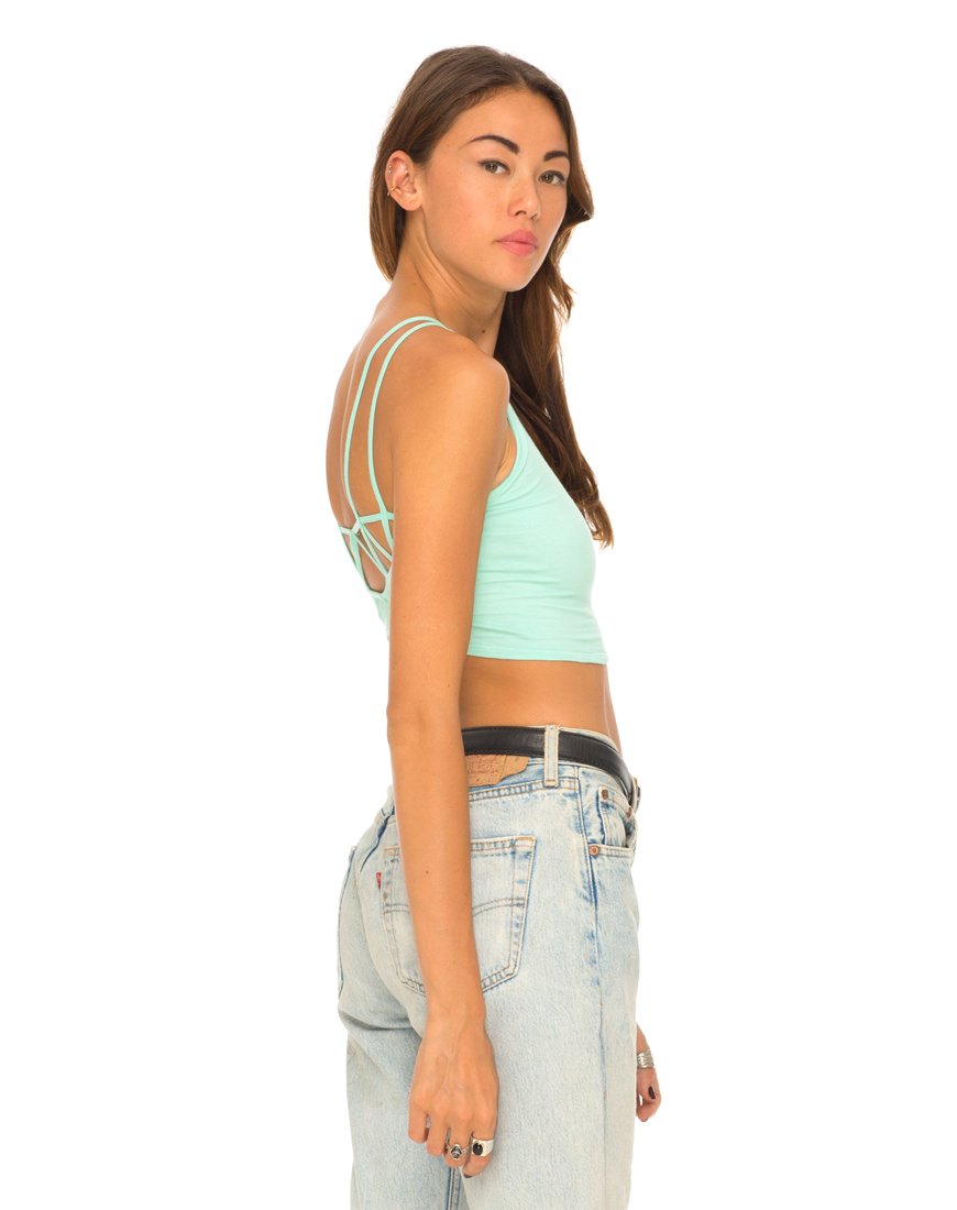 Top de tirantes Motel Early en color menta