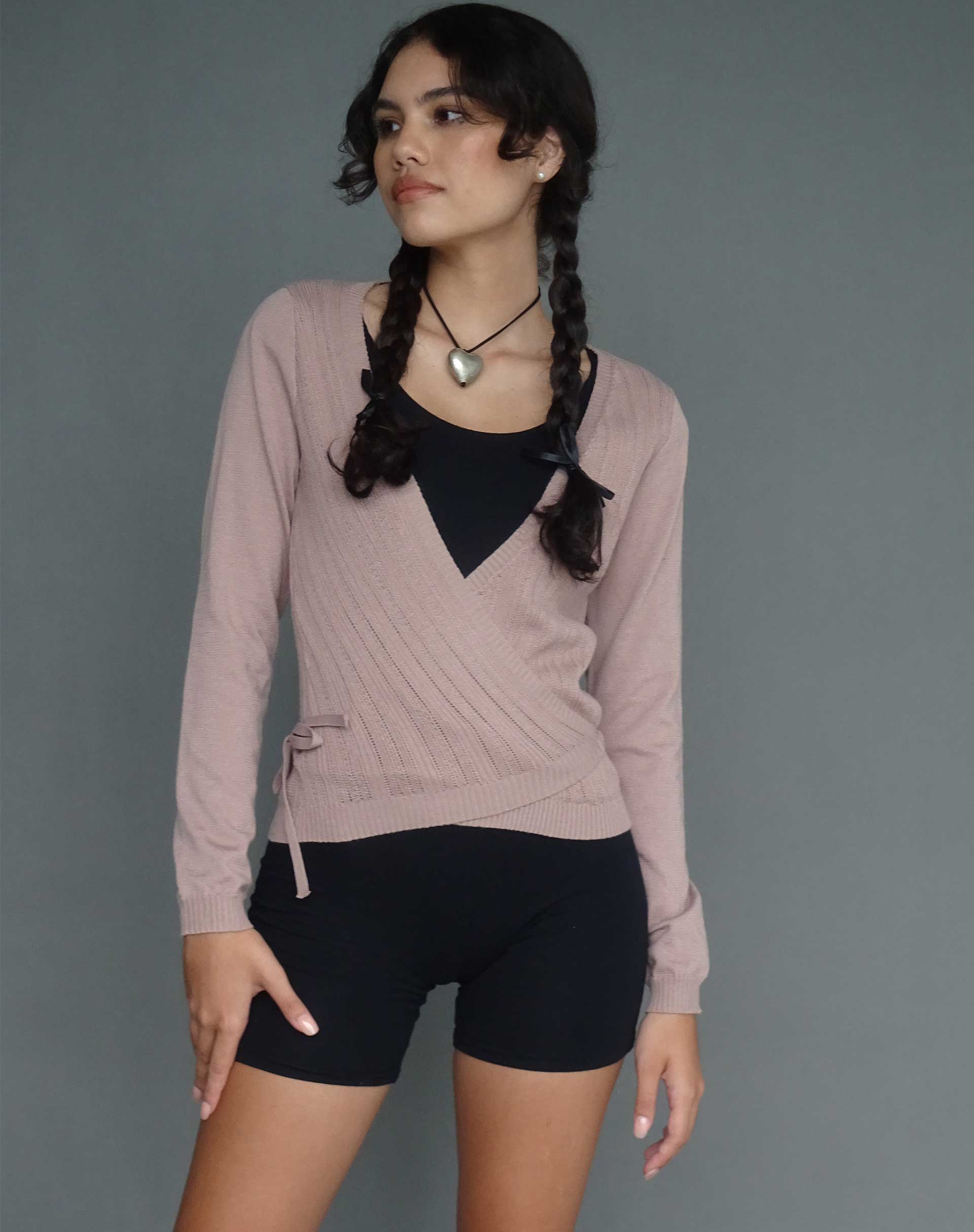 imagen de Edelie Wrap Cardigan en Blush