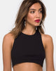 Imagen de Edina Crop Top en canalé negro