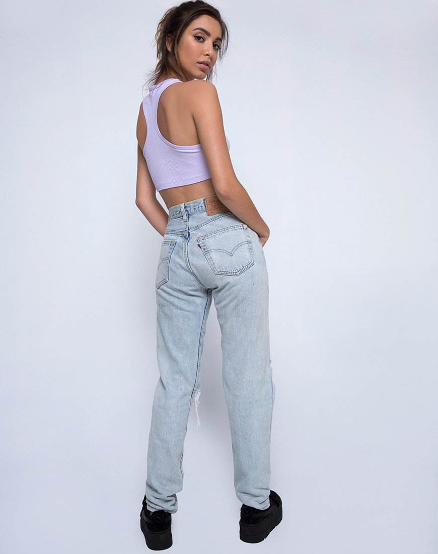 Imagen de Edina Crop Top Rib Lilac
