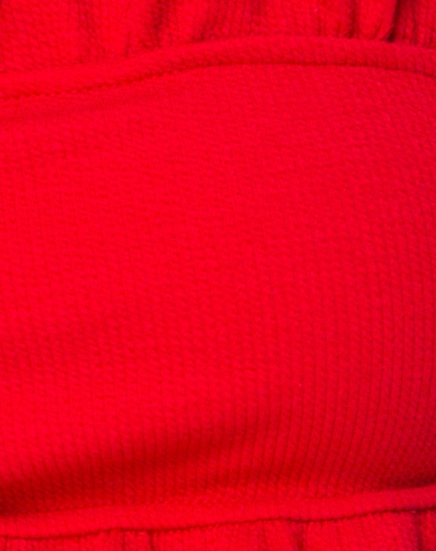 Imagen de la braguita de bikini Effie Red Rib