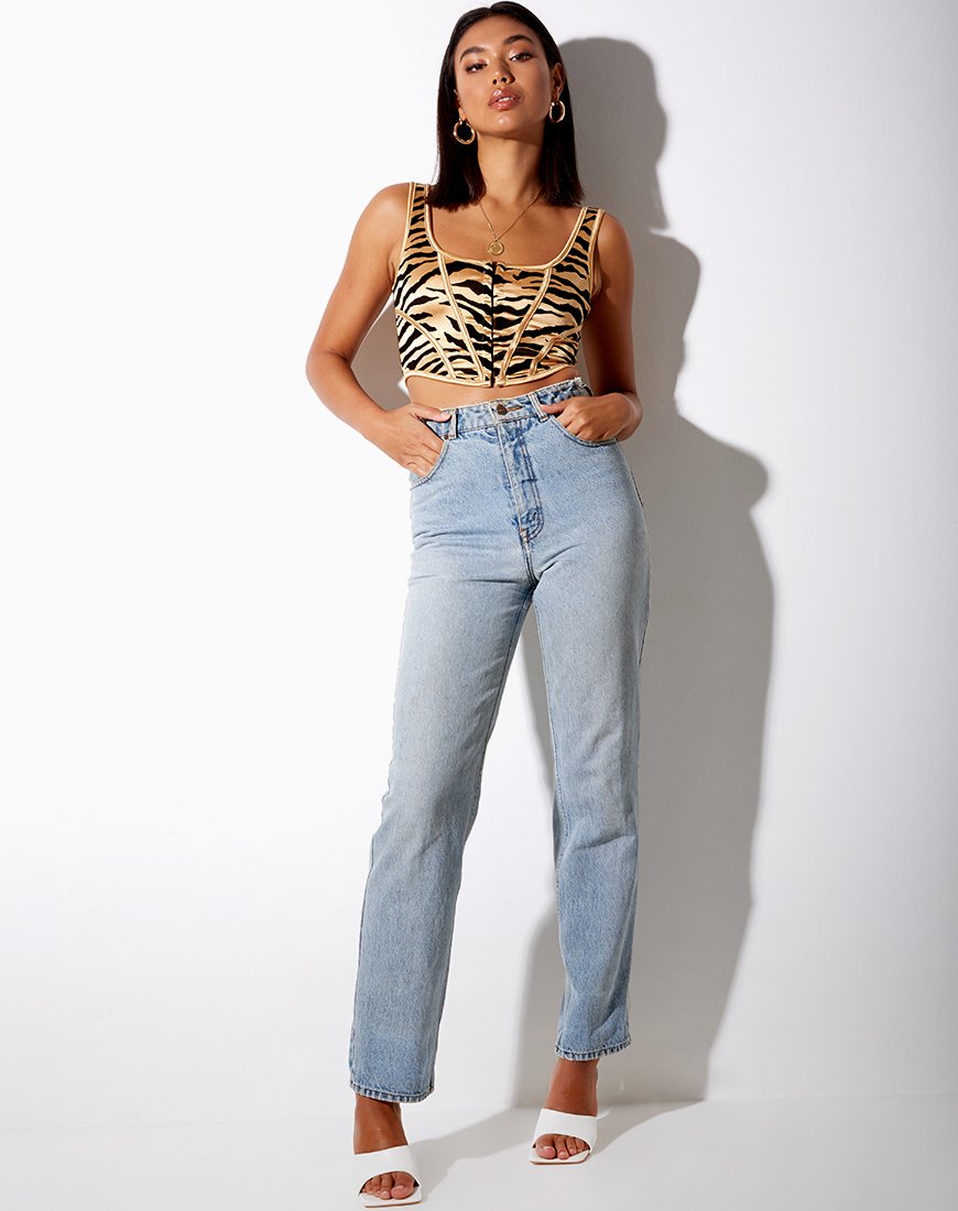 Imagen de Elci Corset Top en Tiger Gold