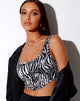 Imagen de Elci Corset Top en Zebra Vertical