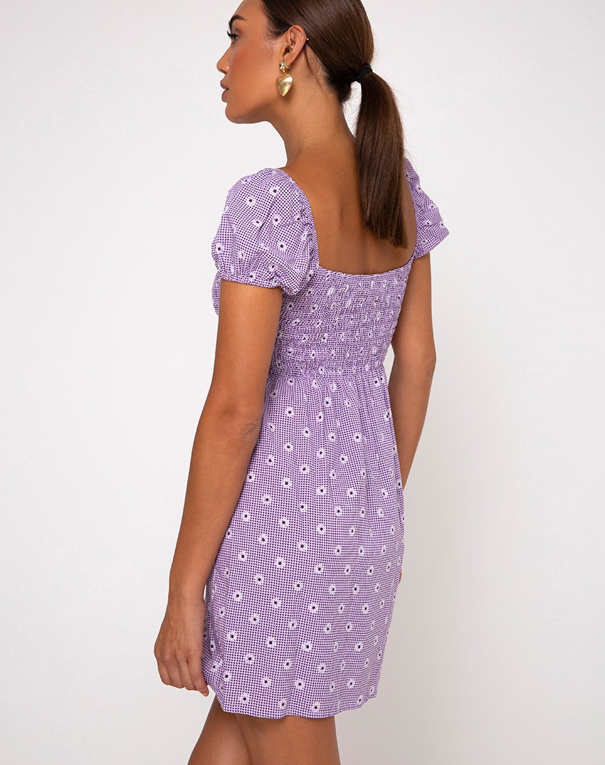 Vestido Eldre en Daisy Field Lavanda