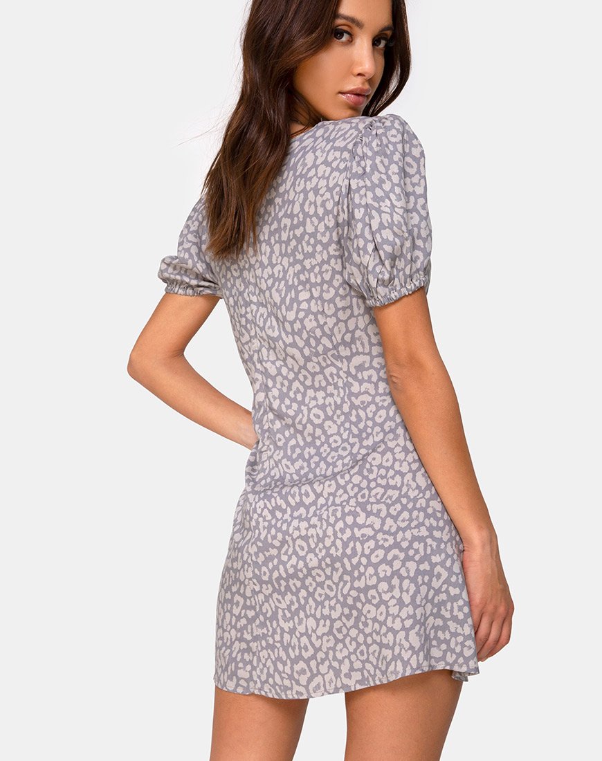 Imagen del Vestido Elfy en Leopard Daze Gris