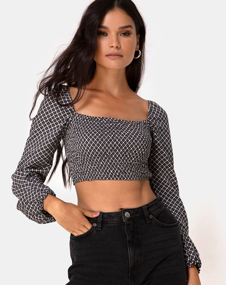 Top Elina en Check It Out Negro